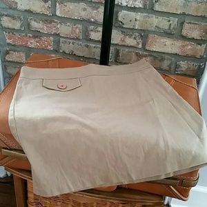 A-List Junior's Size 7 Khaki Cotton Spandex Summer Skirt